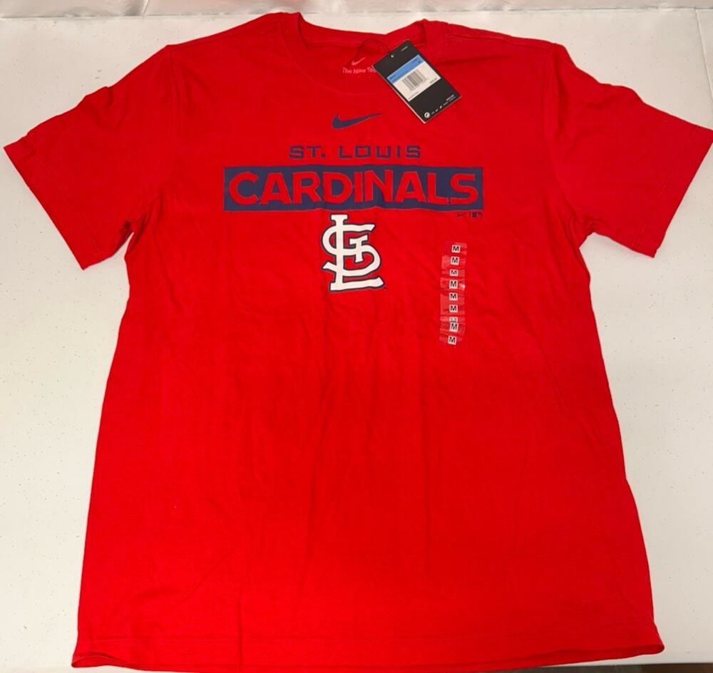 NWT Men's Nike Tee St. Louis Cardinals MLB Red Size M 100% Cotton
